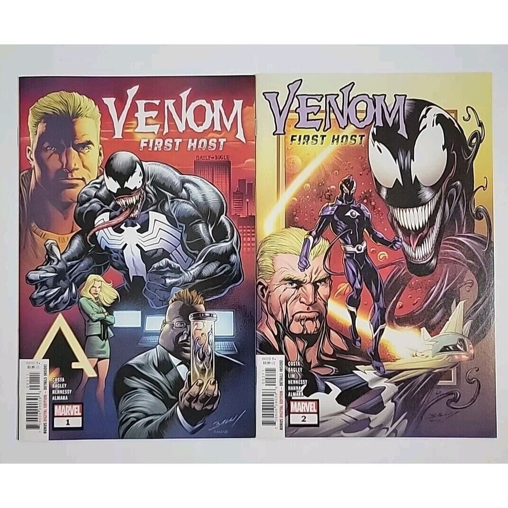 VENOM: FIRST HOST *LOT* #s 1 & 2(2018) VF/NM MAIN COVER A - EXCELLENT CONDITION